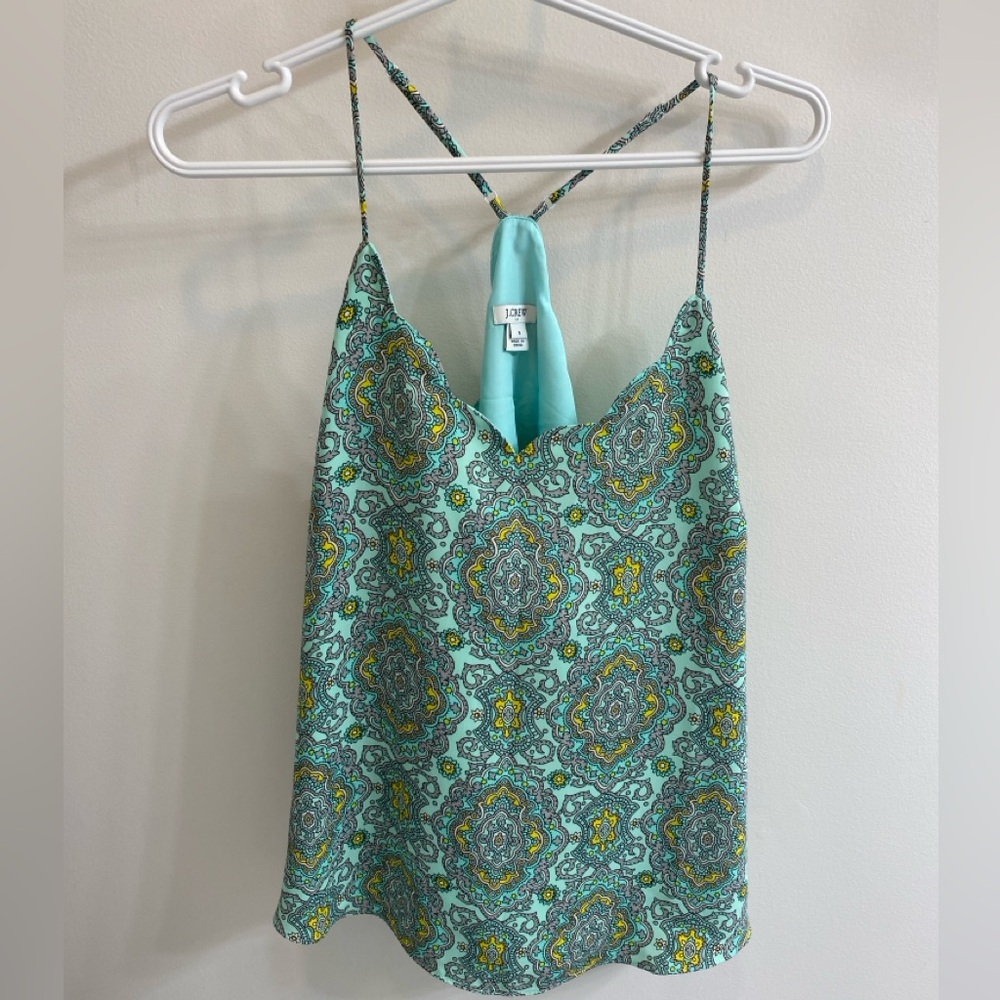 J. Crew scalloped neck tank top.